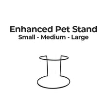 Load image into Gallery viewer, The enhanced pet stand comes in 3 sizes small, medium and large